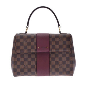 LOUIS VUITTON Damier Bond Street Bag Bordeaux Canvas Handbag
